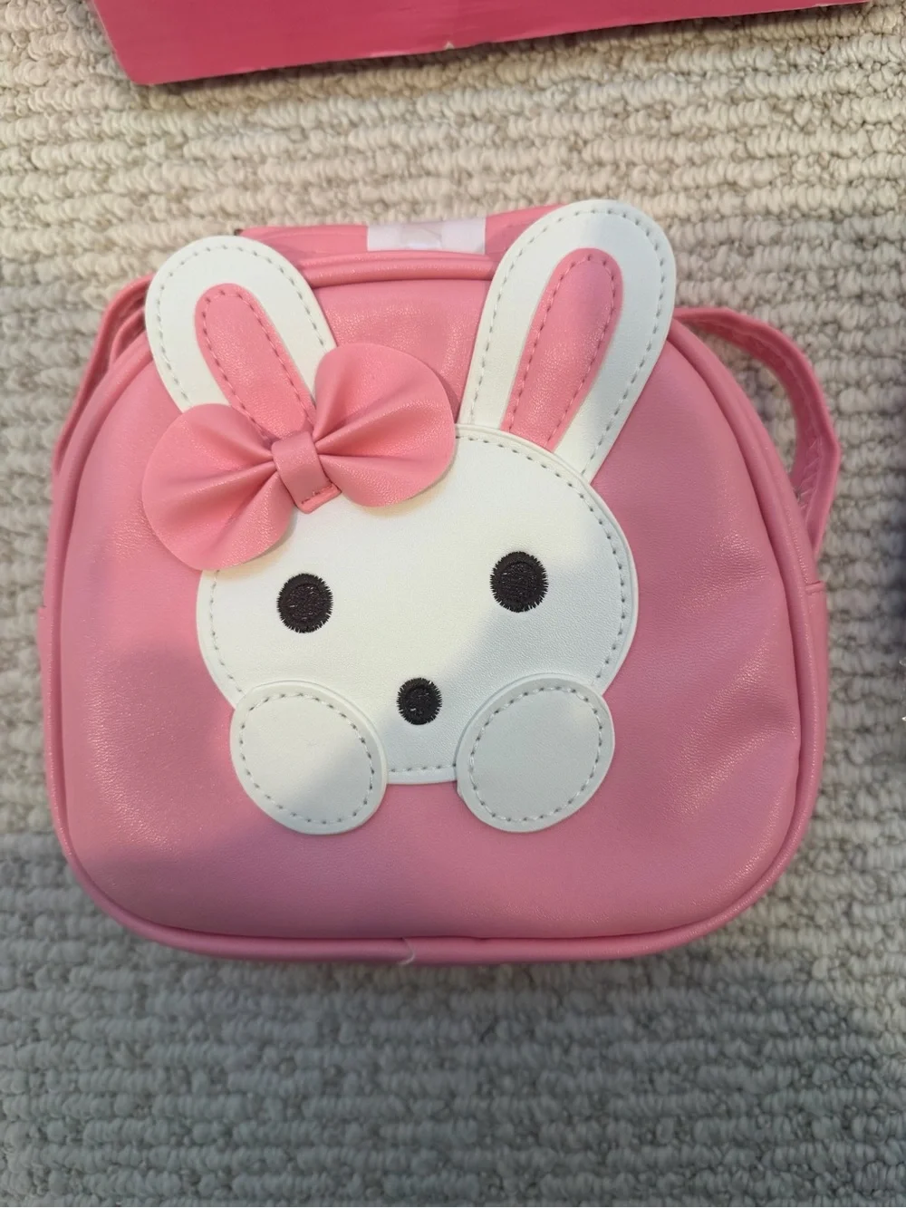 Kids Pink Pretend Makeup & Accessory Set with Bunny Purse